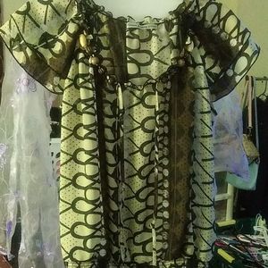 Womens short sleeve blouse